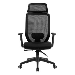 Sillón de oficina CLAYTON, negro