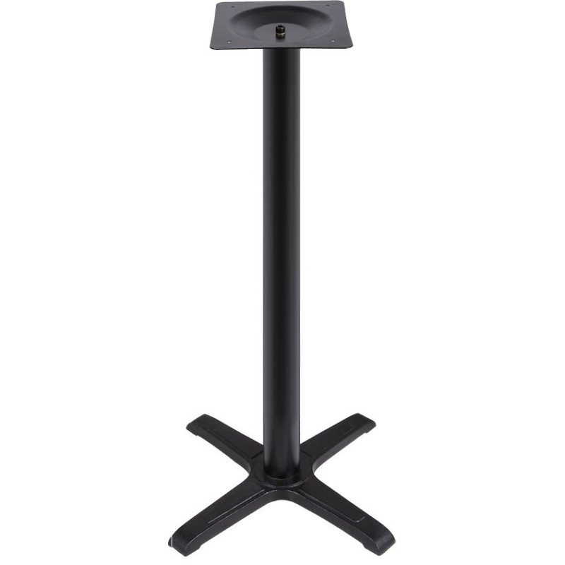 Base de mesa CARIBE, alta, negra, base de 56 x 56 cms