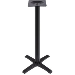Base de mesa CARIBE, alta, negra, base de 56 x 56 cms