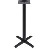 Base de mesa CARIBE, alta, negra, base de 56 x 56 cms