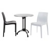 Base de mesa EIFFEL, aluminio, 3 pies, negra