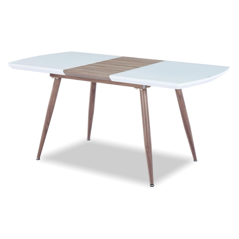 Mesa SOHAIL, extensible, metal, madera, cristal