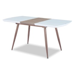 Mesa SOHAIL, extensible, metal, madera, cristal
