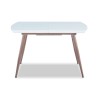 Mesa SOHAIL, extensible, metal, madera, cristal
