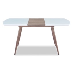 Mesa SOHAIL, extensible, metal, madera, cristal