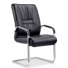 Sillón de oficina FLANDES, fijo de patín, cromado