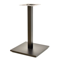 Base de mesa BEVERLY, tubo cuadrado, negra, base de 45 x 45 cms
