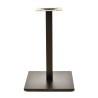 Base de mesa BEVERLY, tubo cuadrado, negra, base de 45 x 45 cms