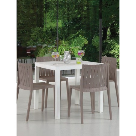 Mesa ODYSSEY, polipropileno blanco