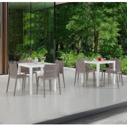 Mesa ODYSSEY, polipropileno blanco