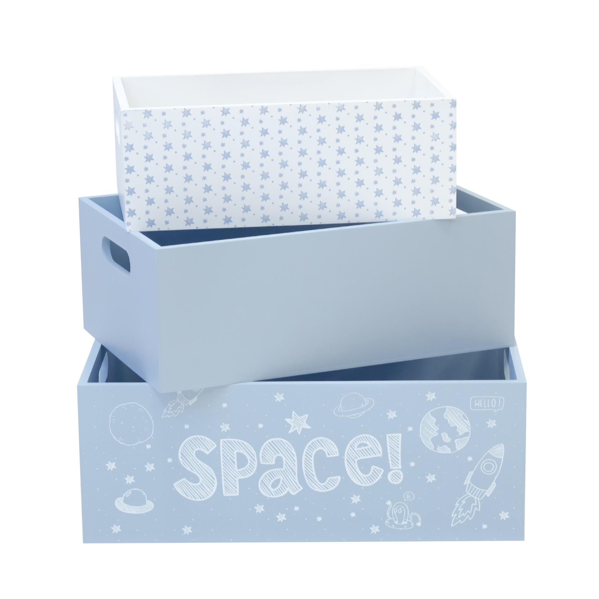 SET 3 CAJAS MADERA SPACE