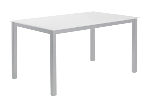 MESA CADELL FIJA 140 GRIS TAPA BLANCA