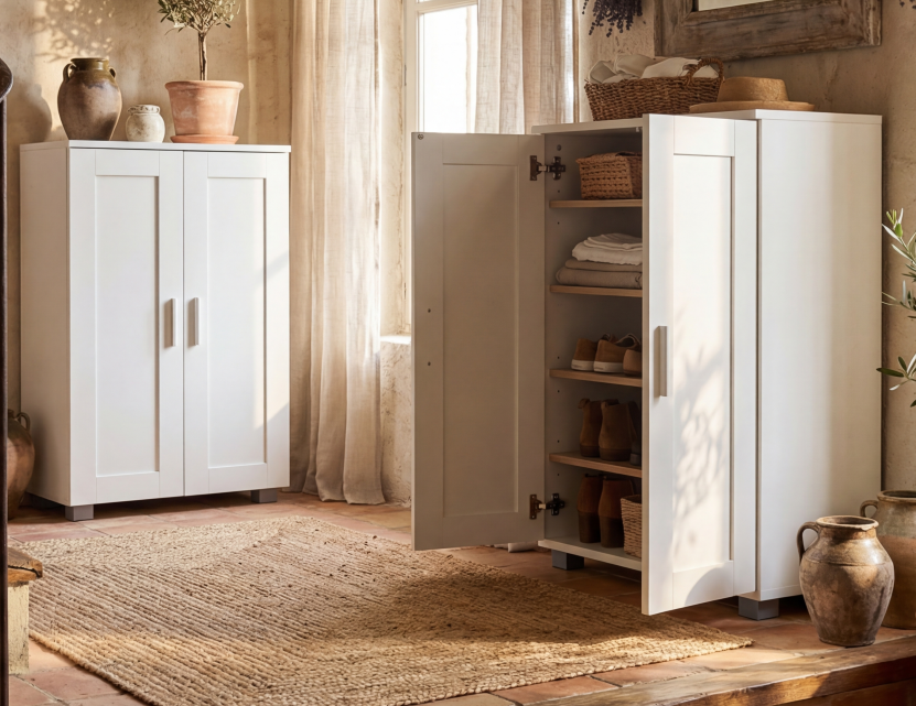 ZAPATERO BLANCO NÁPOLES 2 PUERTAS
