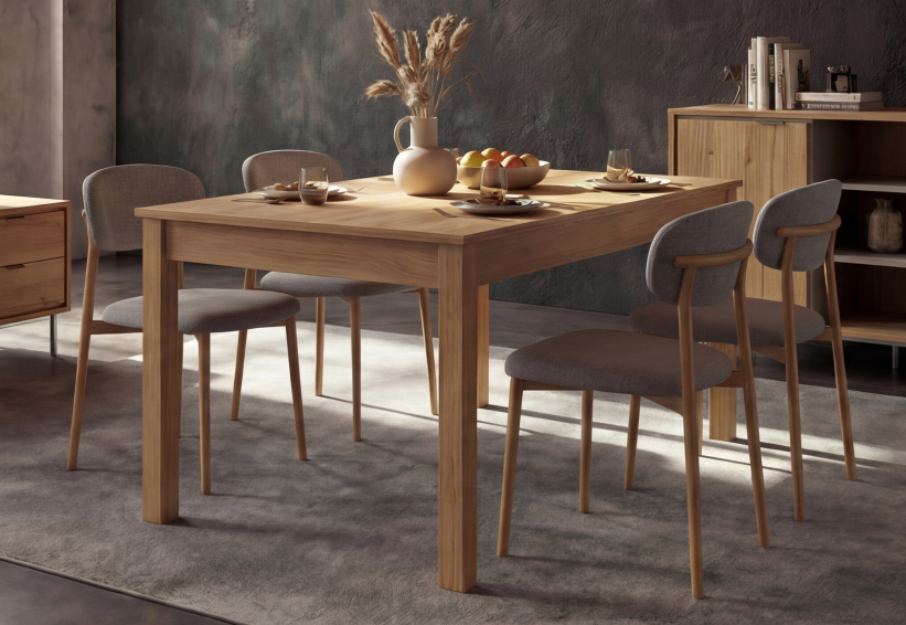 MESA EXTENSIBLE SFORZA ROBLE NATURAL