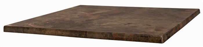Tablero de mesa Werzalit-Sm, MARRÓN ÓXIDO 223, 80 x 80 cms*