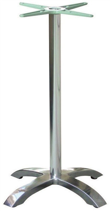 Base de mesa MILAN 110, alta, 4 brazos, aluminio*