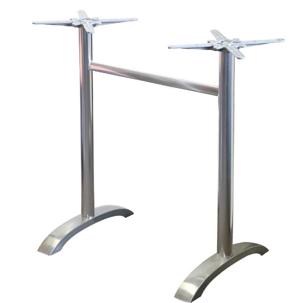 Base de mesa MILAN 108RT, alta, rectangular, aluminio*
