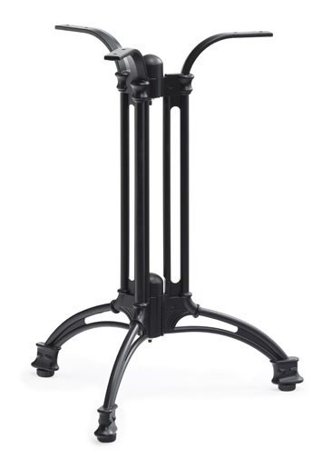Base de mesa EIFFEL NEW, aluminio, 3 pies, negra, altura 70 cms