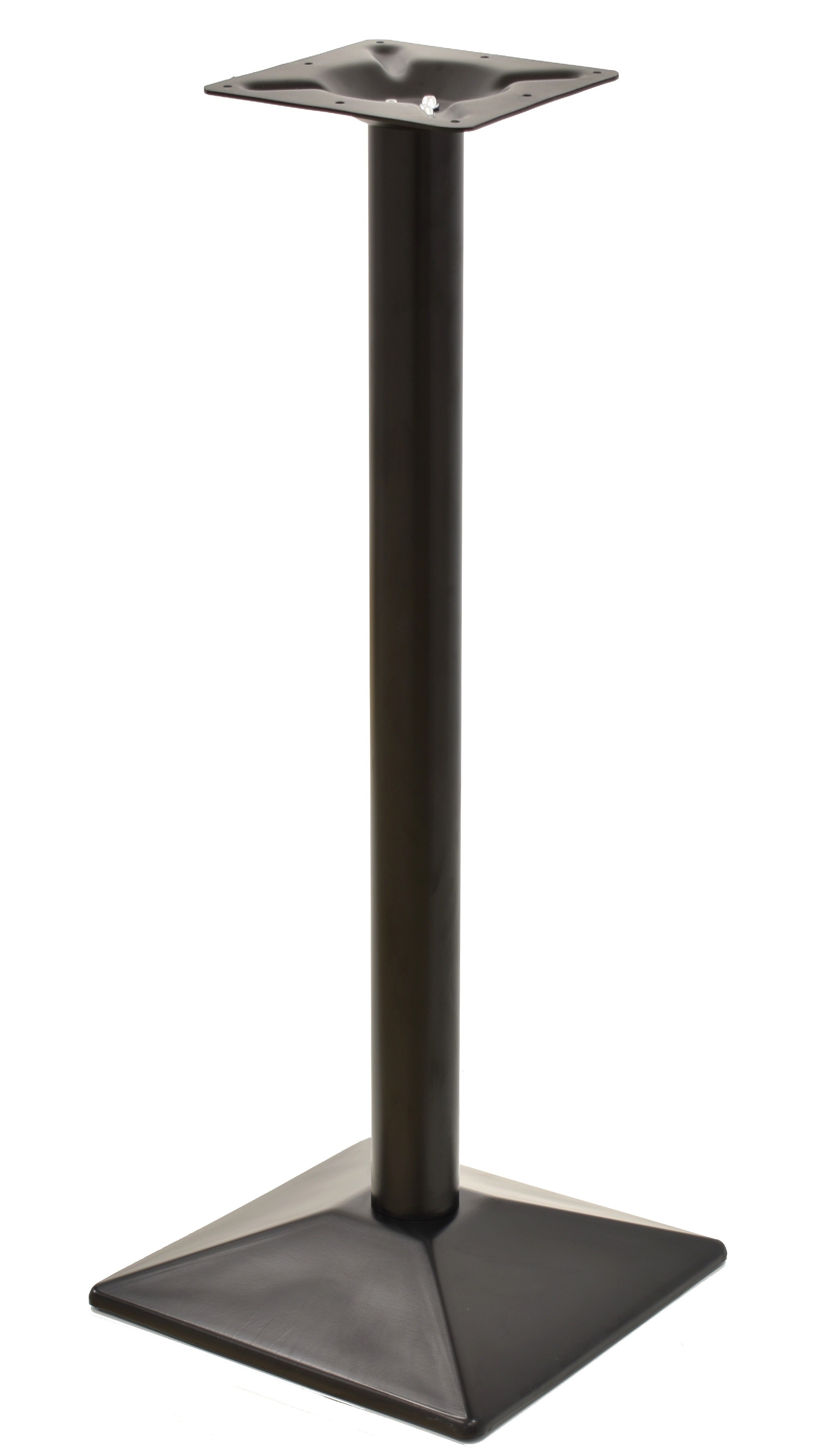 Base de mesa SOHO, alta, negra, base de 40 x 40 cms, altura 110 cms