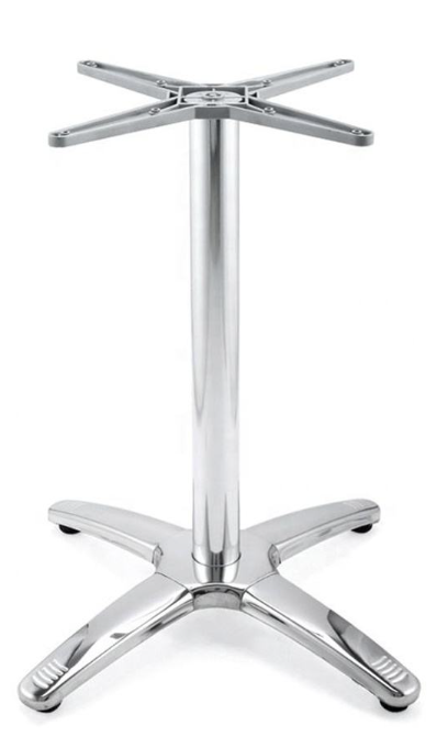 Base de mesa ROMA NEW, 4 brazos, inoxidable y aluminio