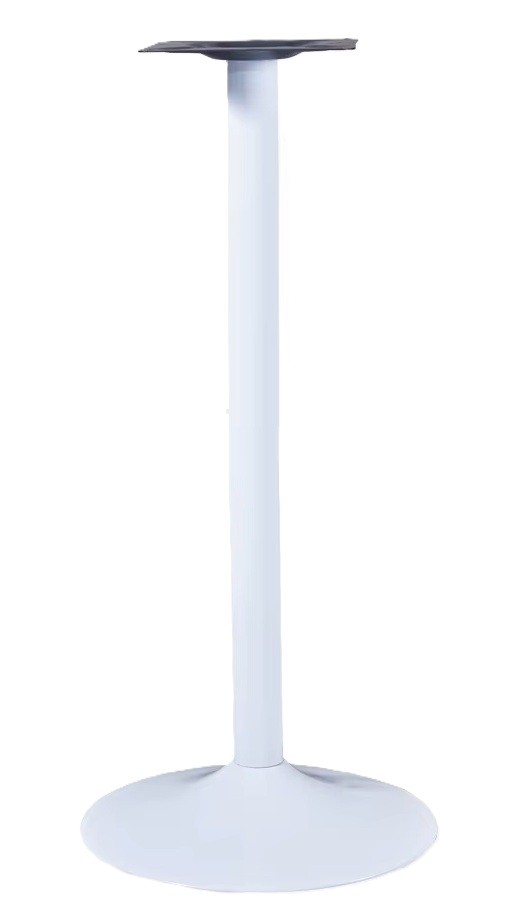 Base de mesa CRISS, alta, blanca, base de 45 cms de diámetro, altura 110 cms