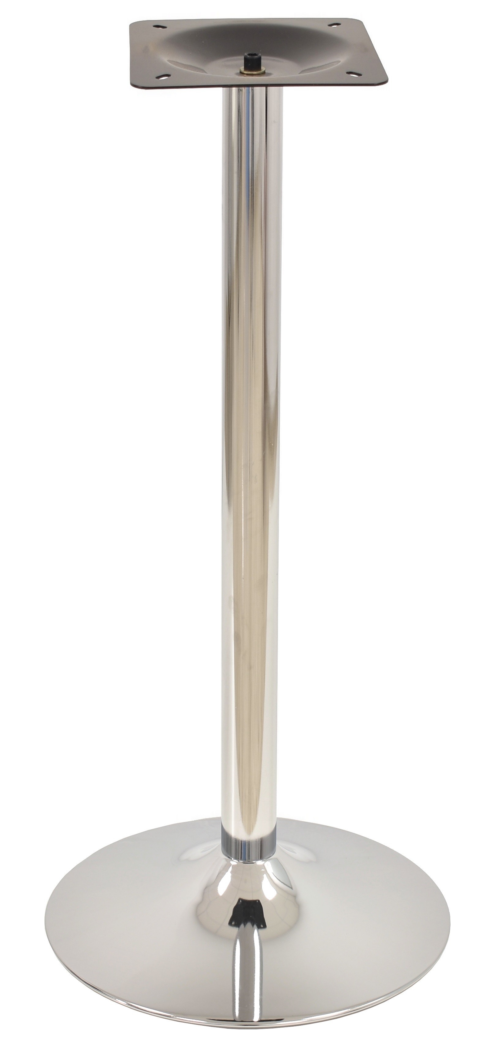 Base de mesa CRISS NEW, alta, cromada, base 45 cms diámetro, altura 110 cms