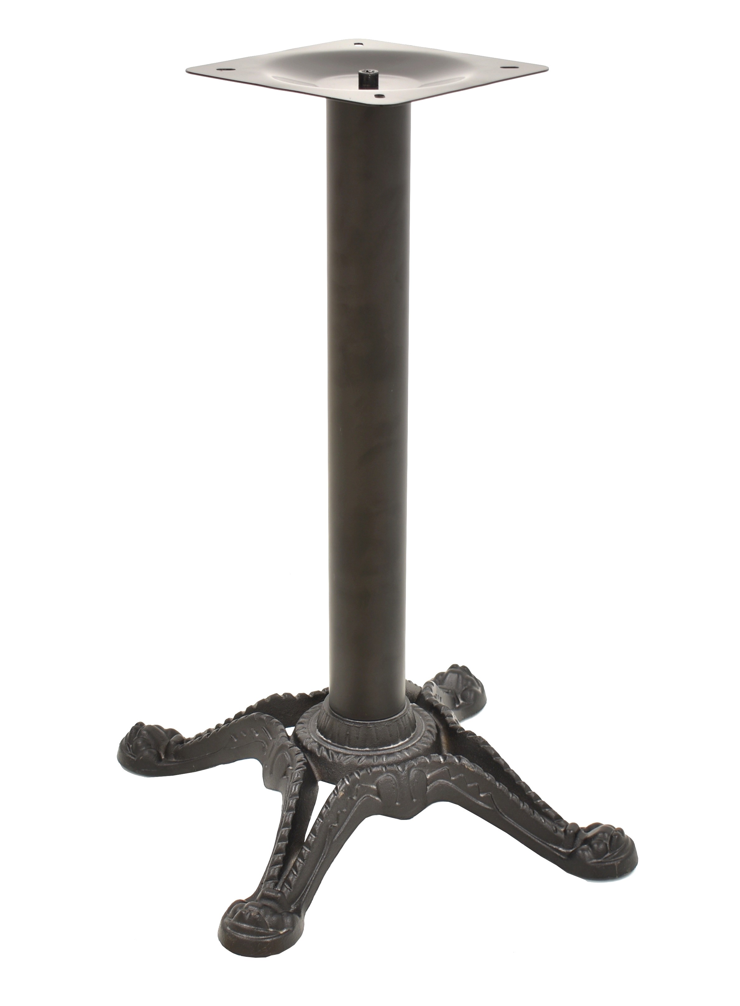 Base de mesa RÓDANO, fundición, negra, base de 58 x 58 cms, altura 75 cms