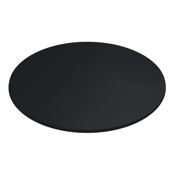 Tablero de mesa COMPACTO, 12 mm. de espesor, Negro 3190, Tavilo, 69 cms de diámetro