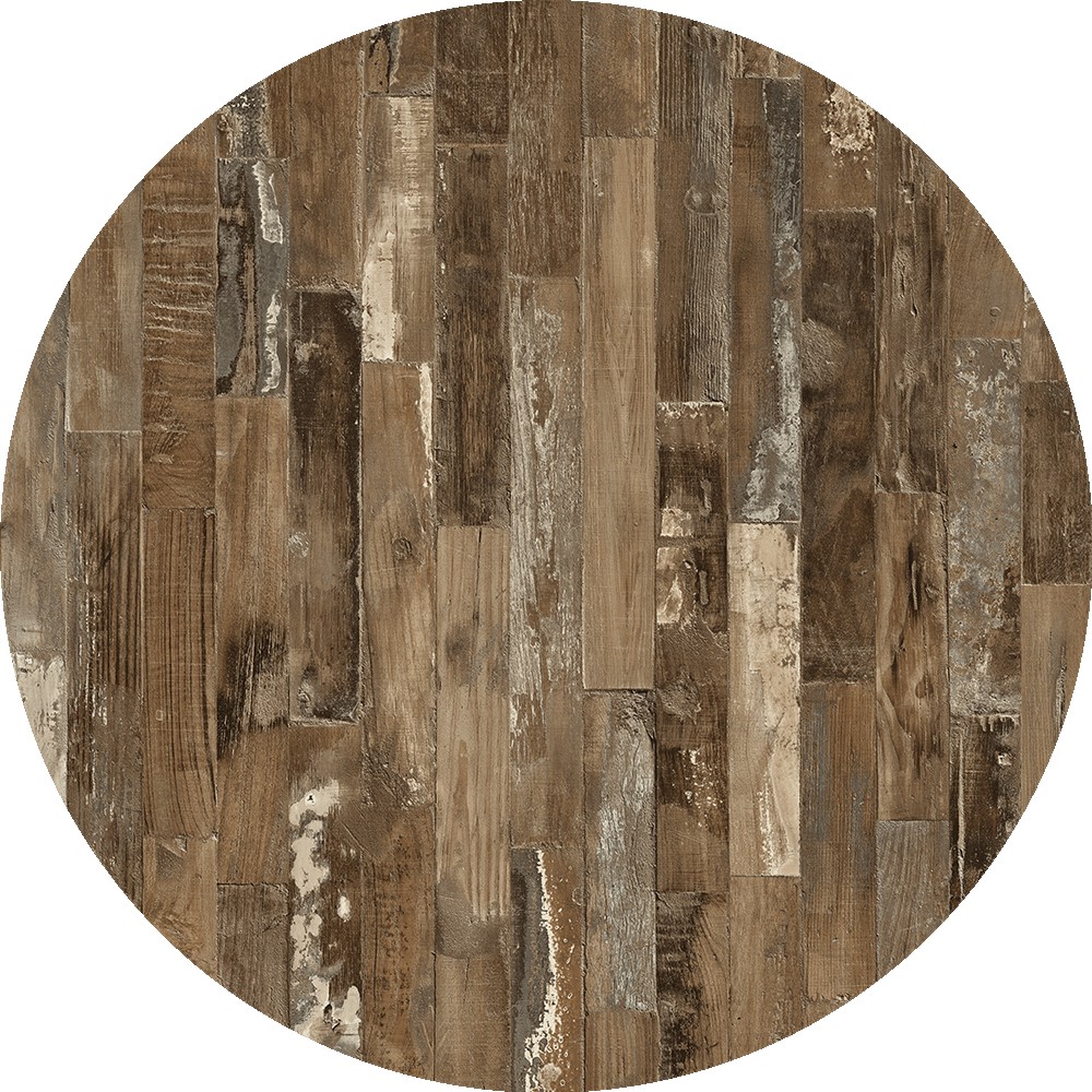 Tablero de mesa Werzalit WER-WOODART, Maracaibo 4614, 70 cms de diámetro