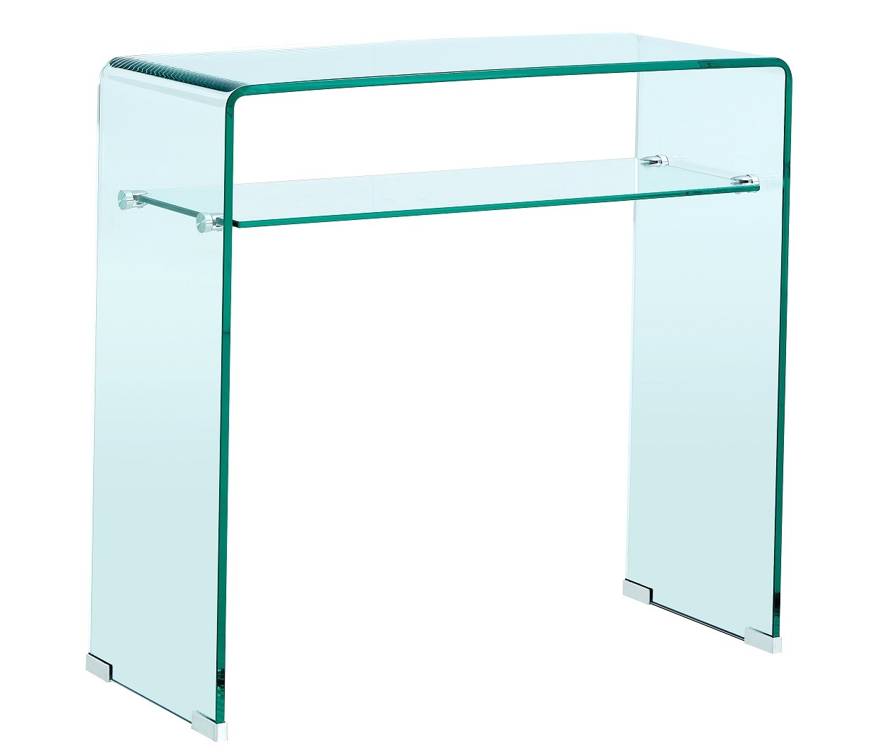 Consola CANADA (SU), cristal curvado, 80 x 33 cms