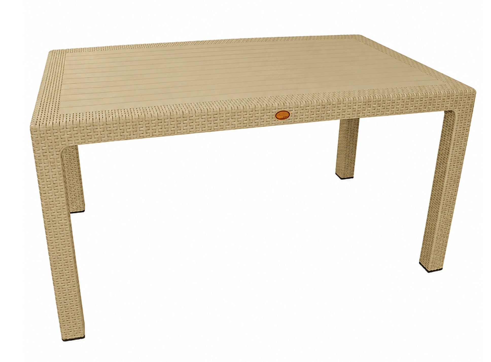 Mesa MIJAS, polipropileno moka, 150 x 90 cms