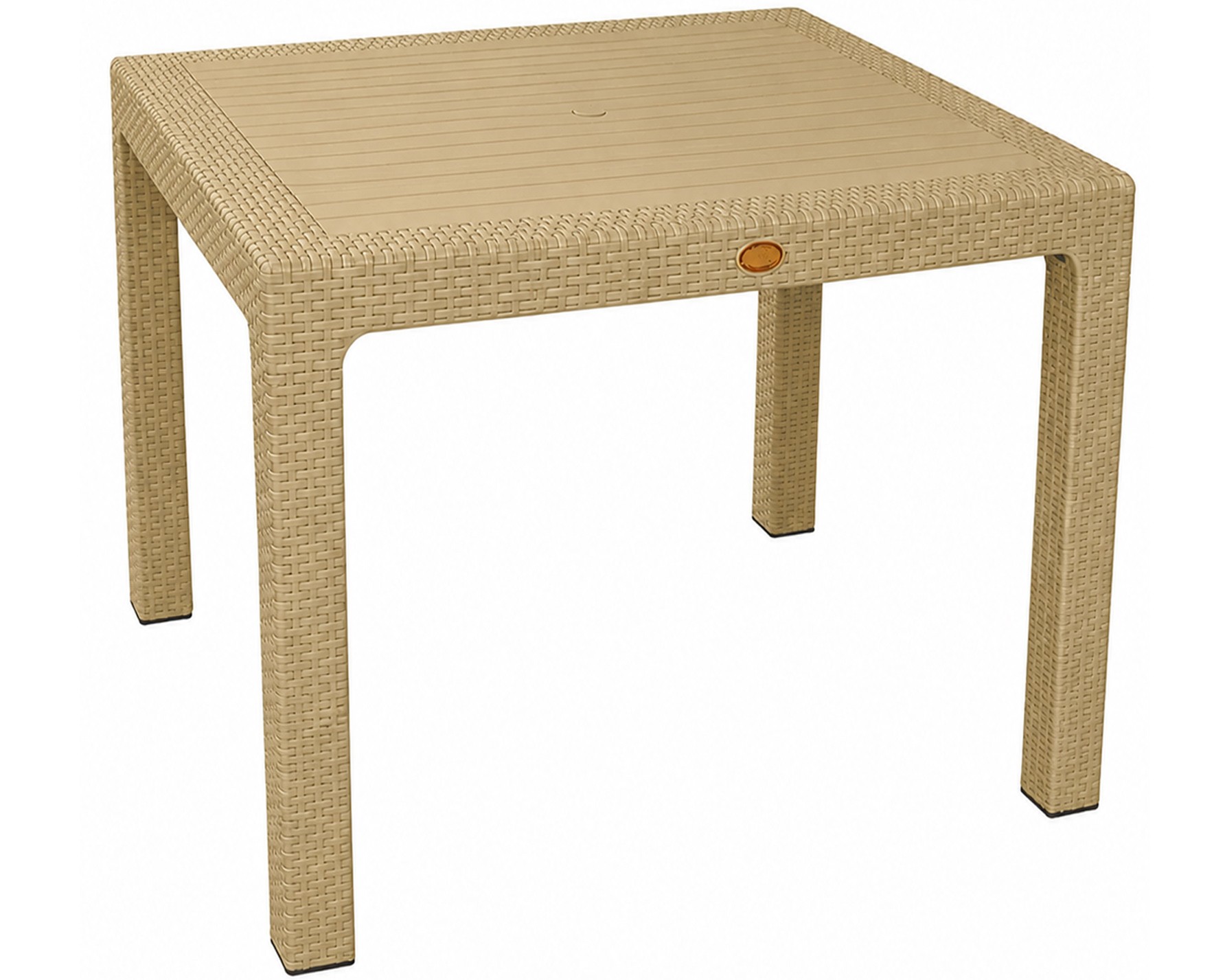 Mesa MIJAS, polipropileno moka, 90 x 90 cms