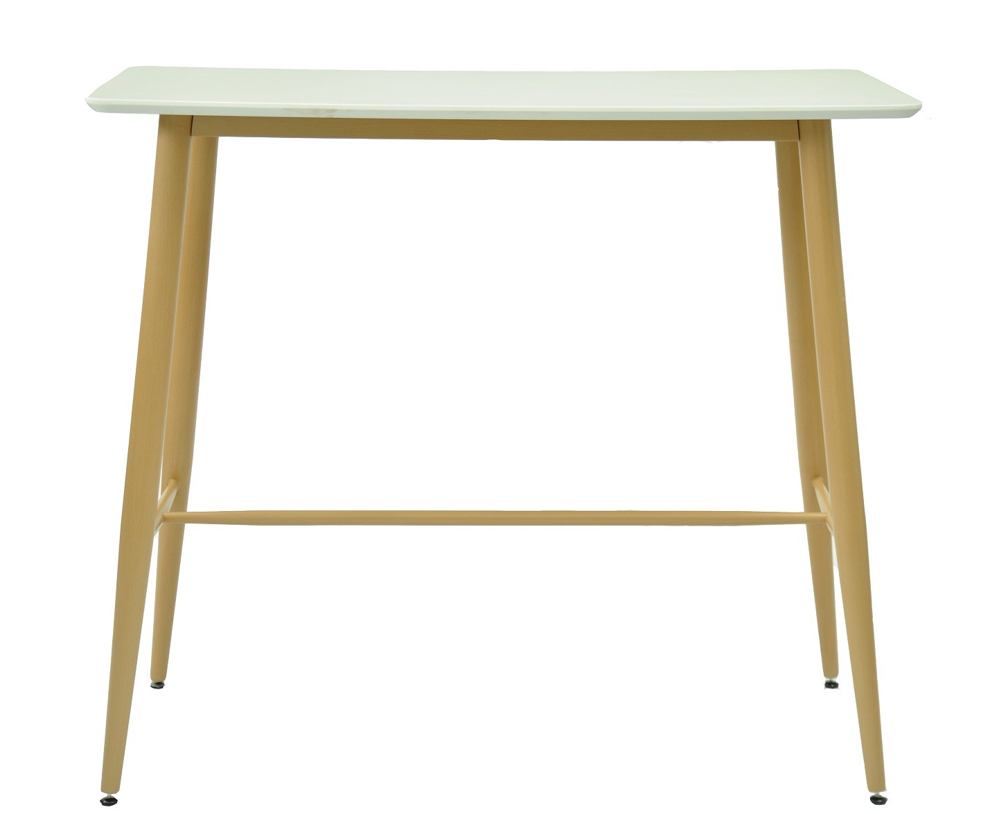 Mesa alta GOBBI, metal, blanca, 120 x 60 cms