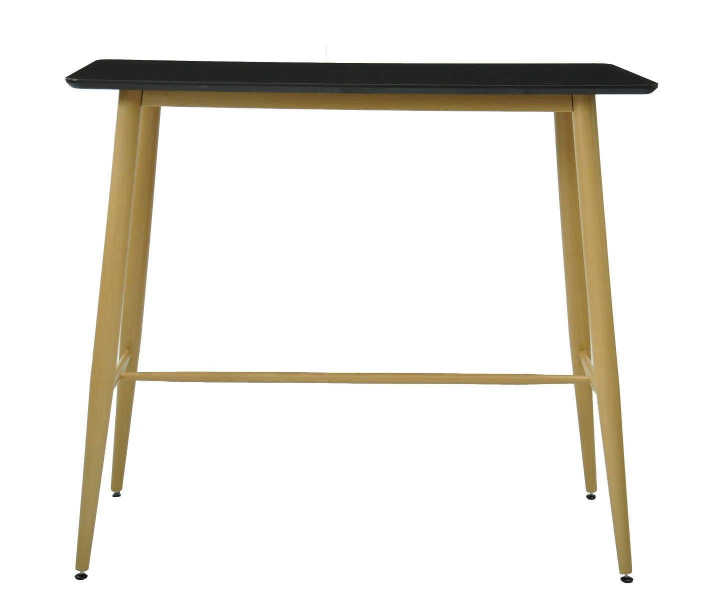 Mesa alta GOBBI, metal, negra, 120 x 60 cms