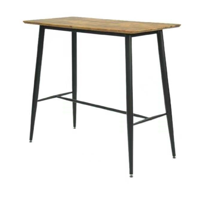 Mesa alta NITRA, metal, tapa DM 6064 vintage, 120 x 60 cms