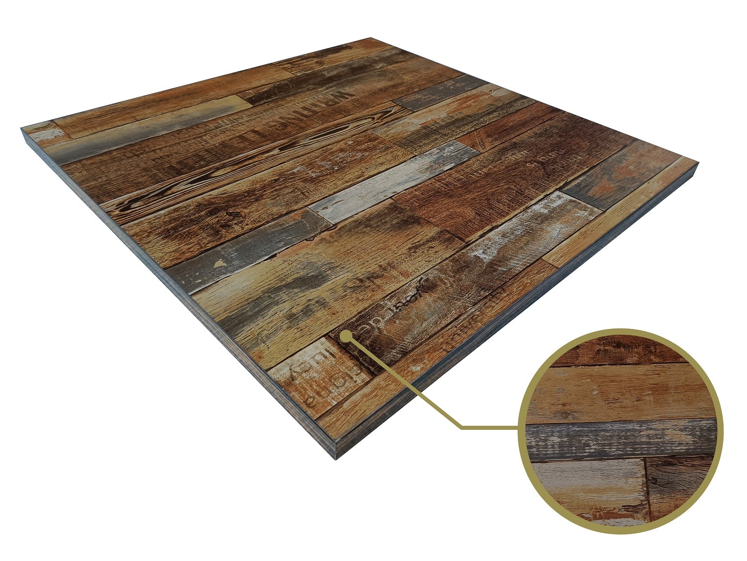 Tablero de mesa HD7347, vintage, 60 x 60 cms