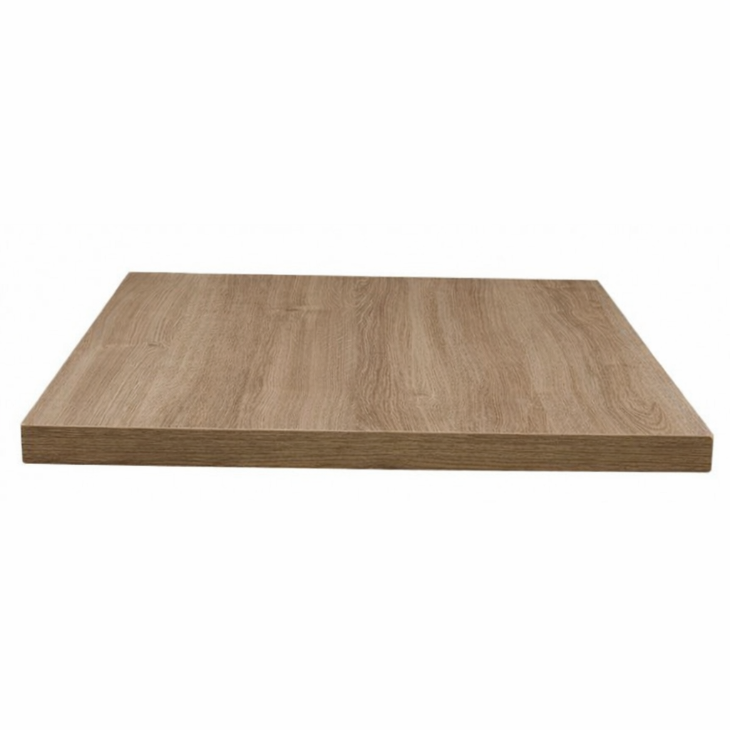 Tablero de melamina 40 mm. ROBLE ELE, 80 x 80 cms