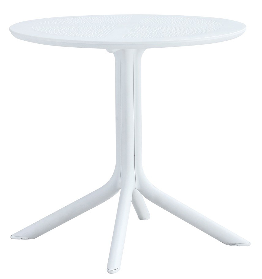 Mesa JÁVEA 97, polipropileno blanco, 80 cms de diámetro