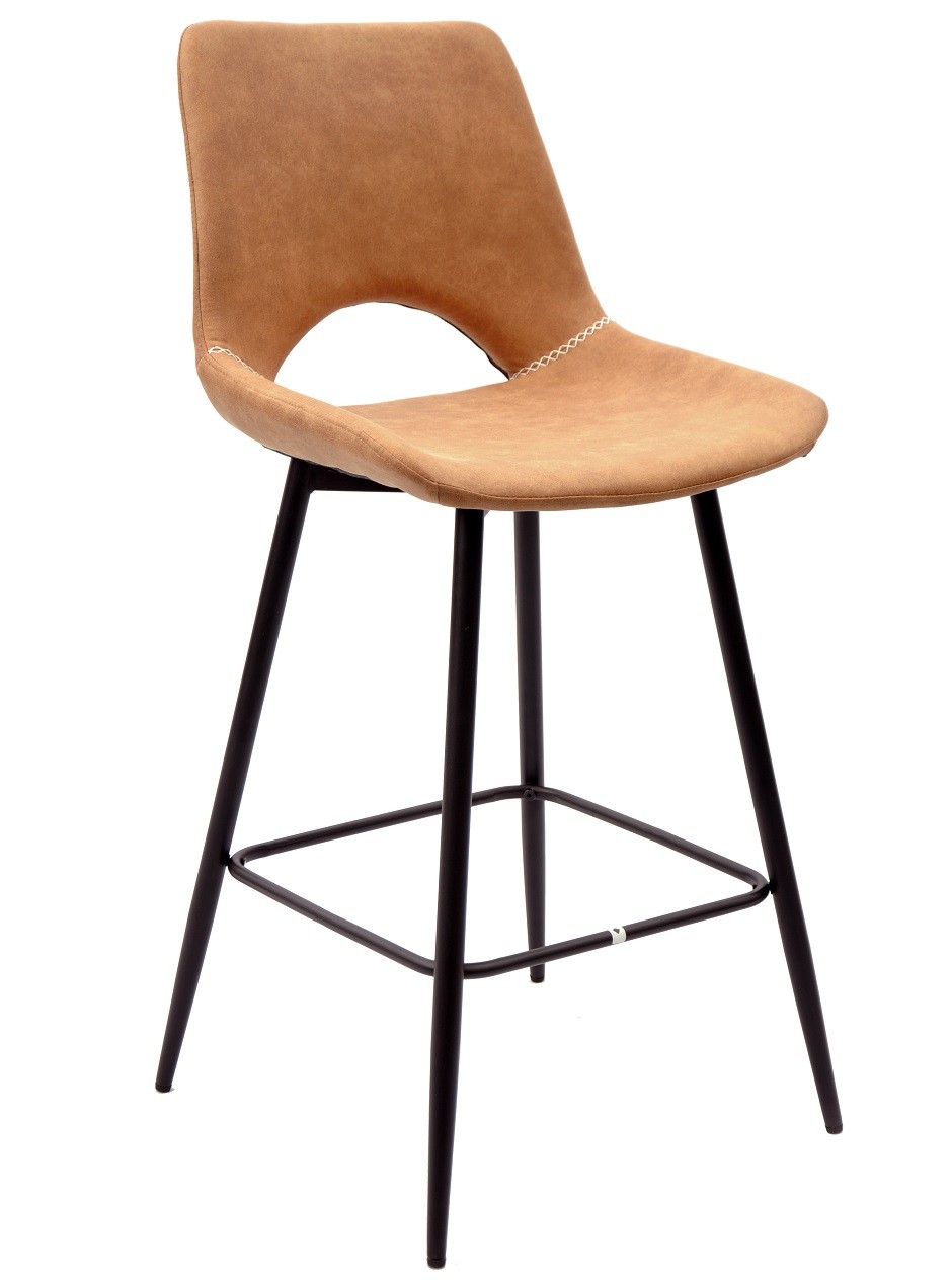 Taburete ANTIBES NEW, metal, similpiel