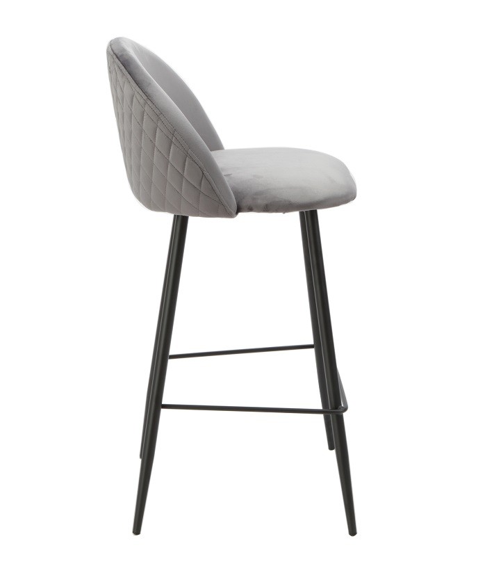 Taburete MAGDA NEW, metal, tapizado velvet