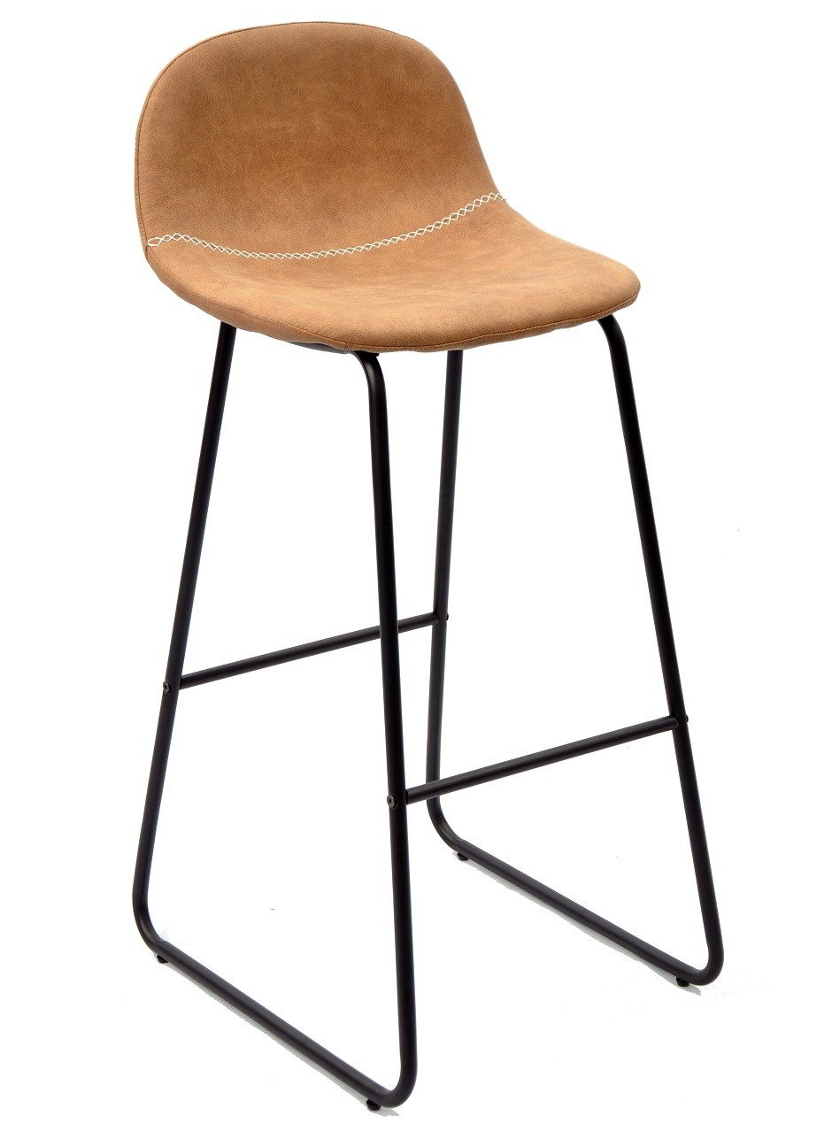 Taburete MOSS NEW, metal, similpiel