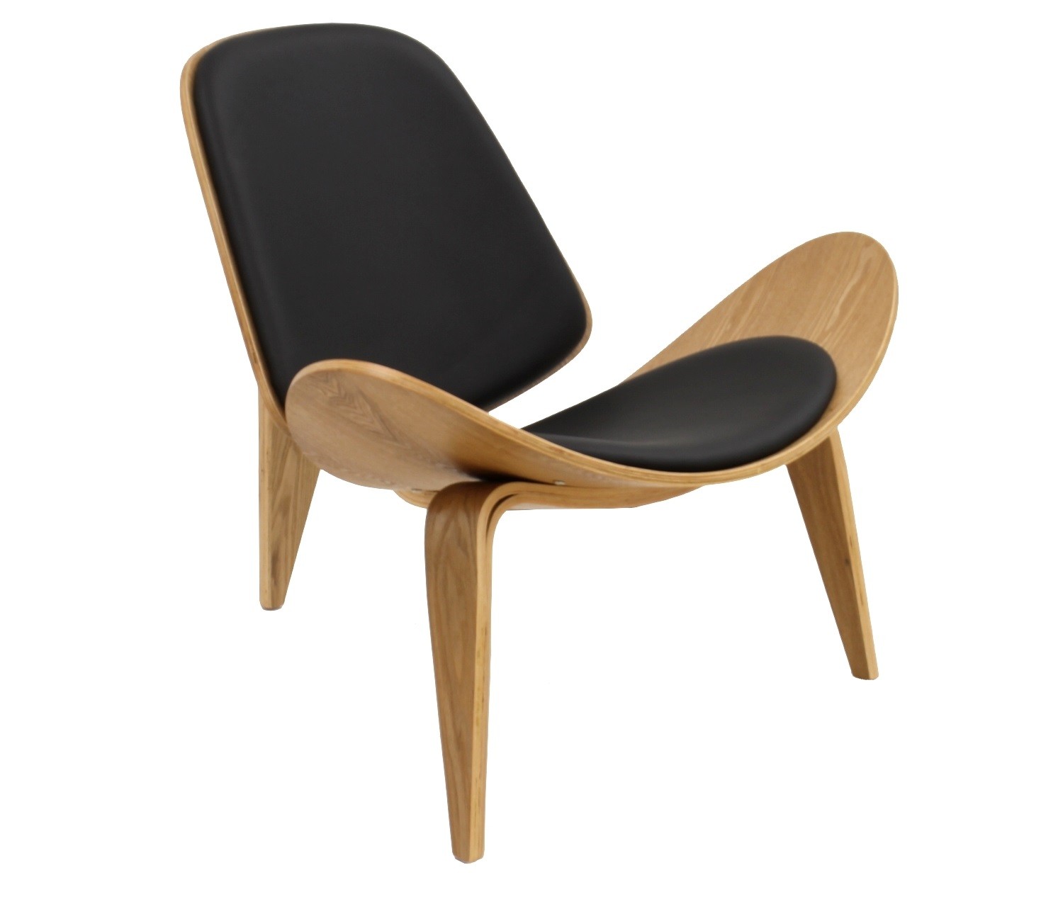 Sillón NORDIC (R), fresno, similpiel