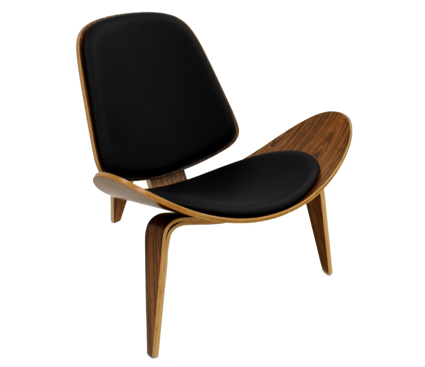 Sillón NORDIC (R), palo rosa, similpiel