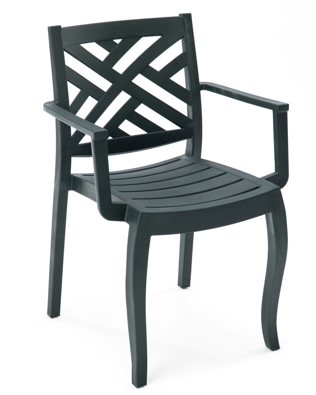 Sillón JACARANDA, apilable, polipropileno antracita