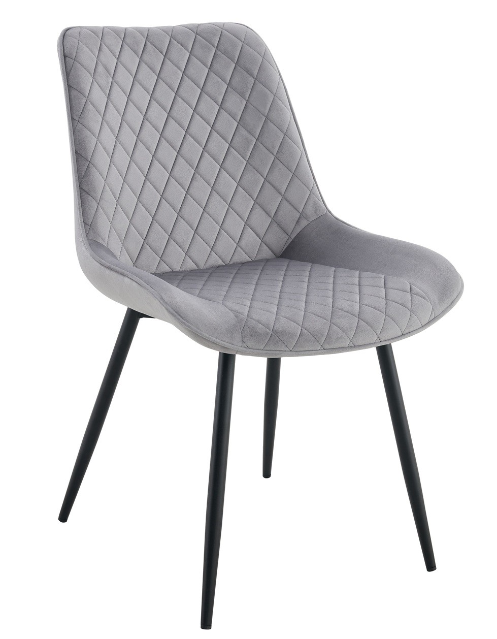 Silla FELICIA, metal, tapizado velvet