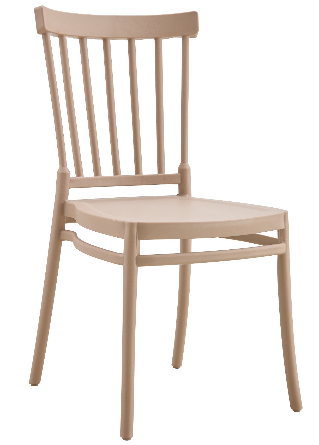 Silla MILOS NEW, apilable, tratamiento anti UV, polipropileno tórtora - Nuevo diseño ver MILOS 43 -