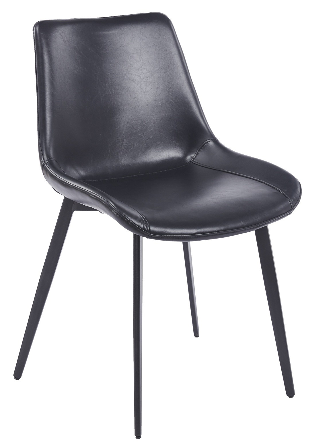 Silla MADRIGAL, metal, similpiel vintage