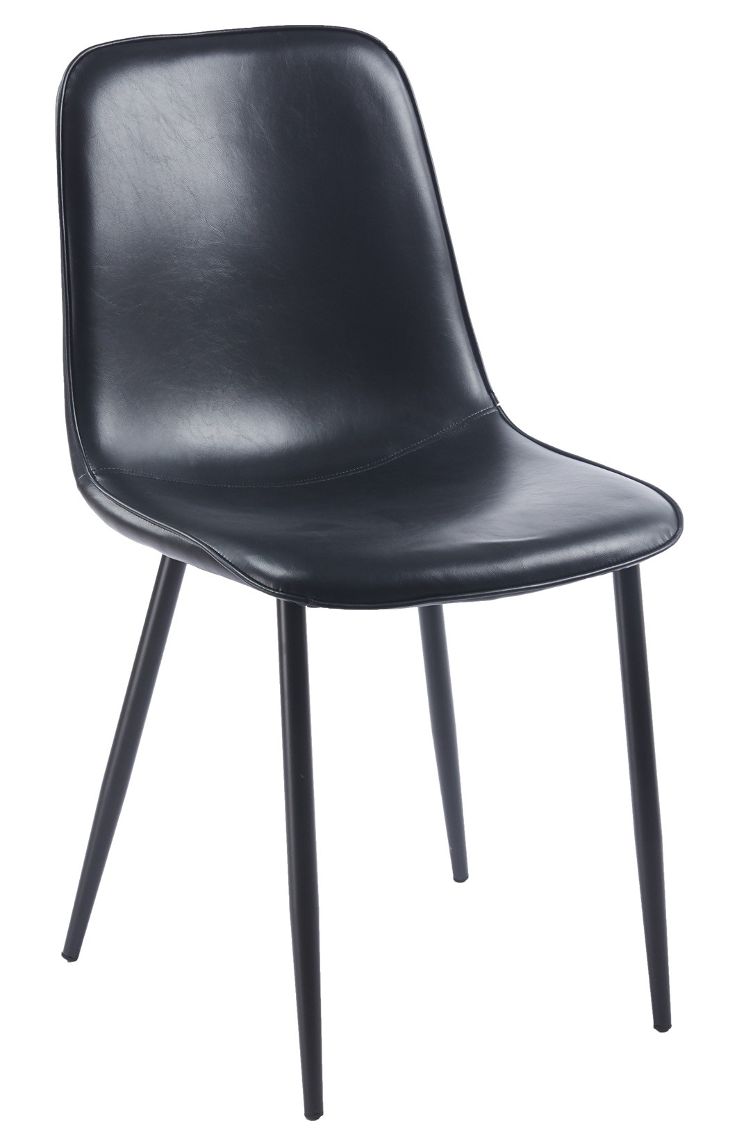 Silla PEÑAFIEL, metal, similpiel vintage