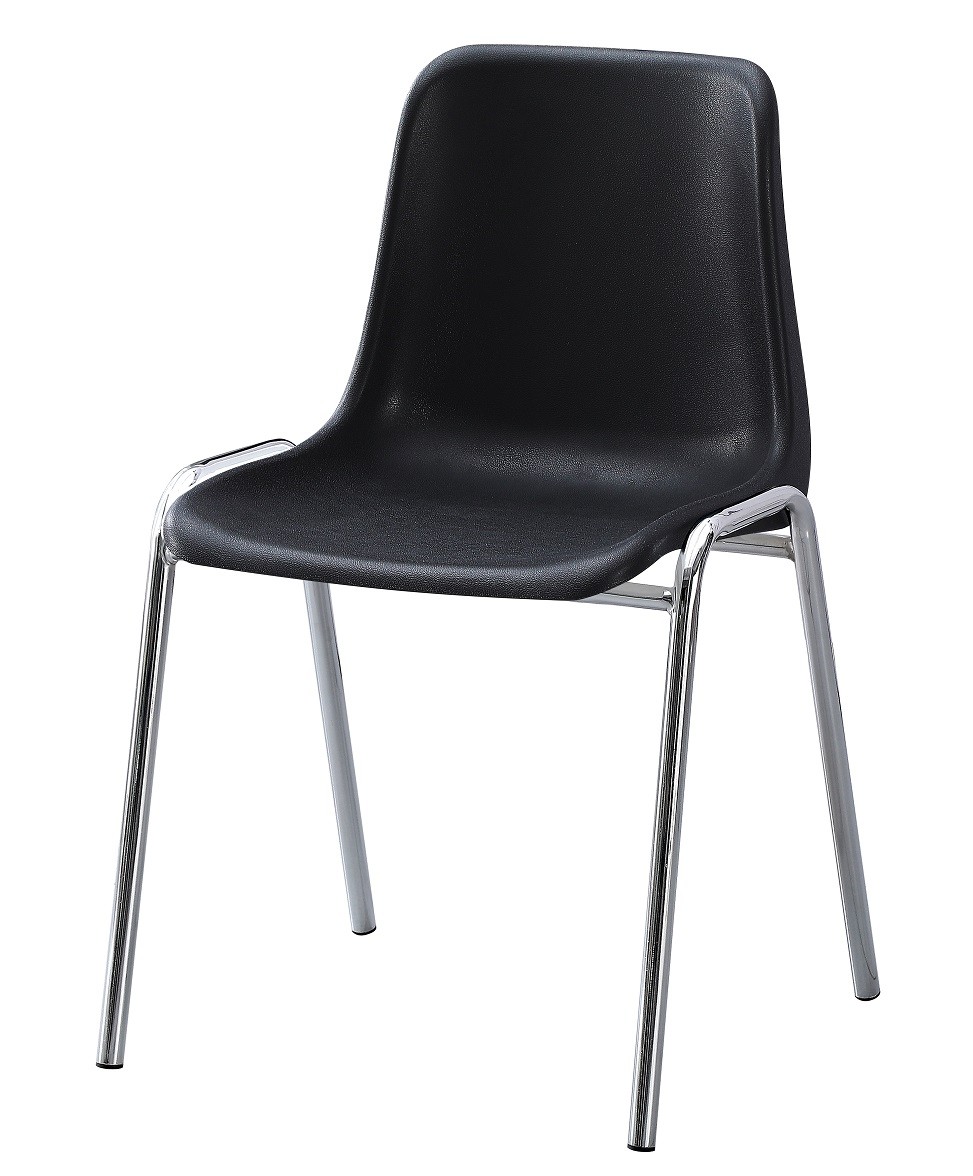 Silla CARCASA, apilable, cromada, polipropileno