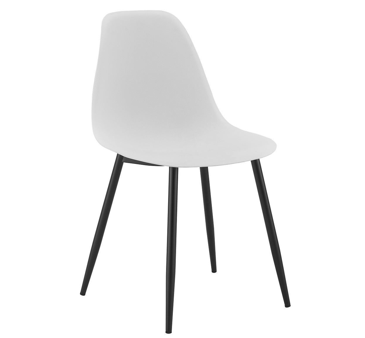 Silla CLUNY, metal negro, polipropileno